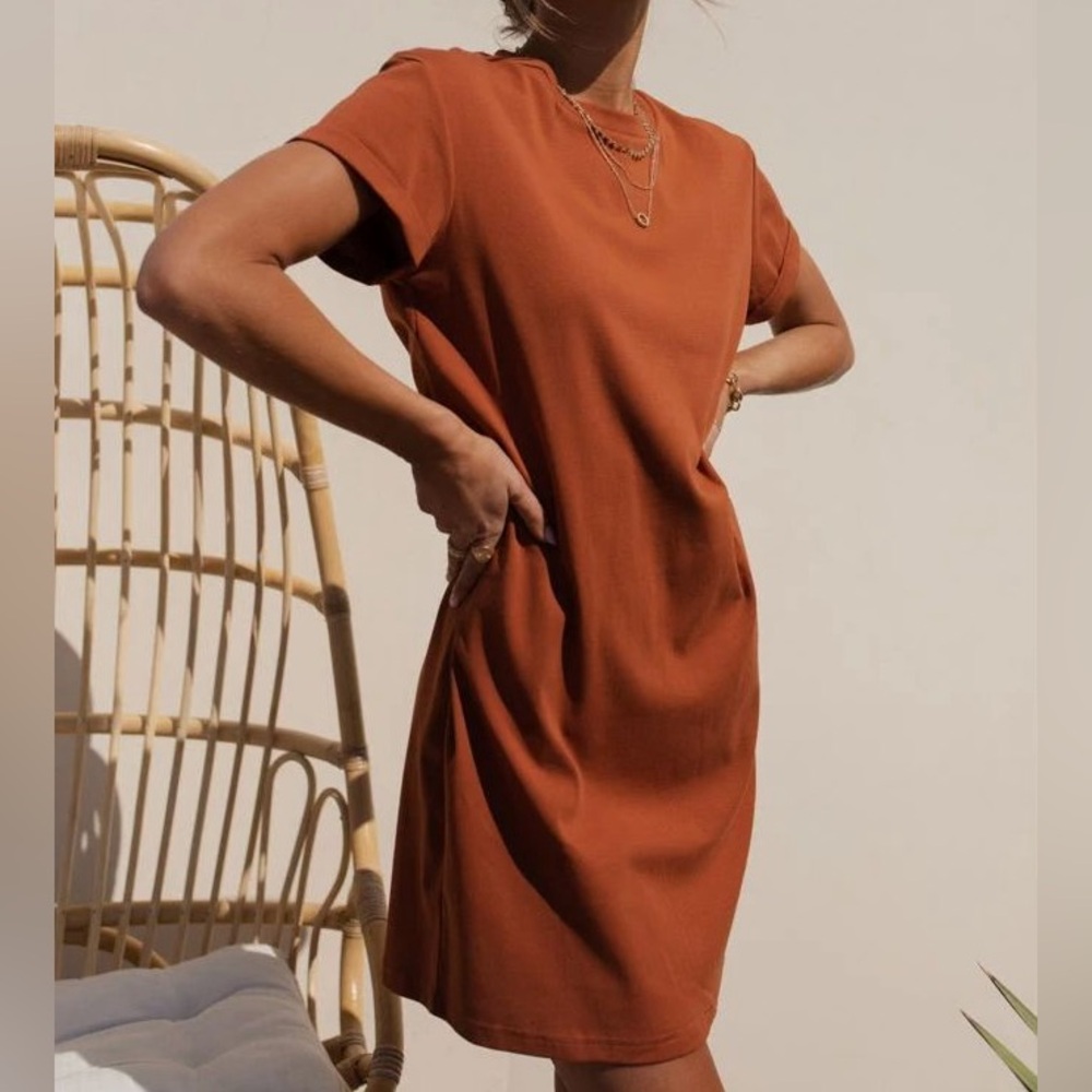 Forever 21 Burnt Orange Tshirt Dress